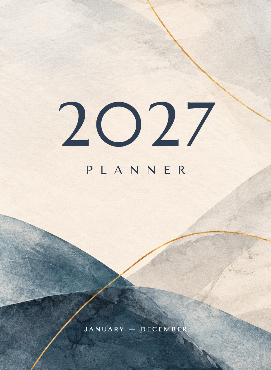 Blue Digital Planner 2027 cover
